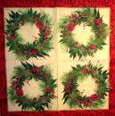 207 Weihnachten Blumen - 3-lagig - Caspari